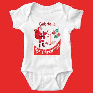Personlig jul Baby "Min första jul" T Shirt