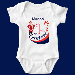 Personlig jul Baby "Min första jul" T Shirt