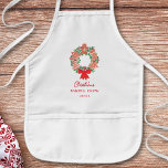 Personlig jul Baking Crew Kids' Apron Barnförkläde<br><div class="desc">Njut av familjetraditionen med julbakning med den här söta barnen Baking Crew-plattan. Det är dekorerat med en vattenfärg av en julkrans av kakor! Enkelt anpassade. När vi skapar vår teckning hittar du inte den här bilden från andra designers. Ursprunglig vattenfärg © Michele Davies.</div>