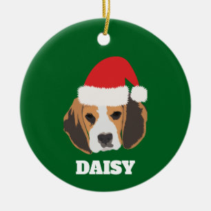 Personlig jul Beagle Julgransprydnad Keramik