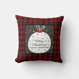 Personlig: Jul Buffalo Play Cute Bauble Kudde