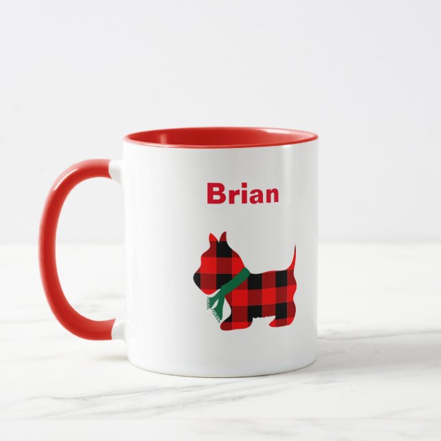 Personlig jul Buffalo Play Scottie Mugg (Vänster)
