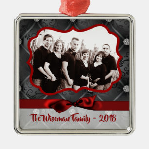 Personlig jul Diamond PHOTO Ornament
