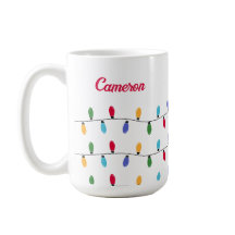 Personlig Jul - färgstark String på ljus