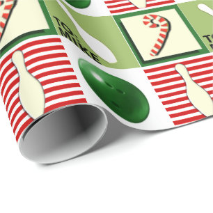 Personlig jul för bowling presentpapper