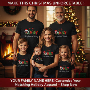 Personlig jul för familjen - lägg till ditt familj t shirt