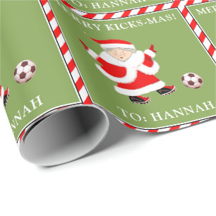 Personlig jul för fotboll presentpapper