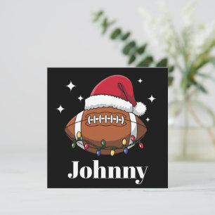 Personlig jul fotboll vinter sportlag julkort