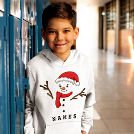 Personlig Jul Funny Snögubbe Kid Boy T Shirt