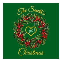 Personlig jul Garland Heart