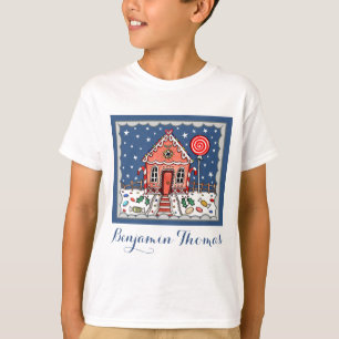 Personlig Jul Gingerbröd House T-Shirt