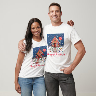 Personlig Jul Gingerbröd House T-Shirt