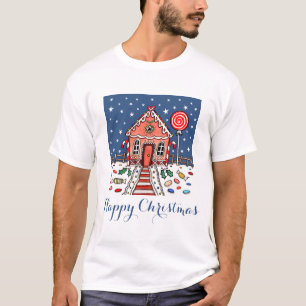 Personlig Jul Gingerbröd House T-Shirt