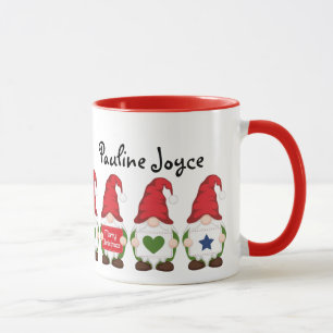 Personlig Jul Gnome Mugg