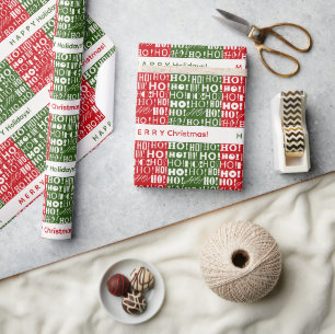 Personlig Jul Helgdag ÖNSKAR HO! HO! HO! Presentpapper
