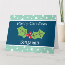 Personlig jul Holly & Berries