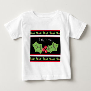 Personlig jul Holly & Berries T Shirt