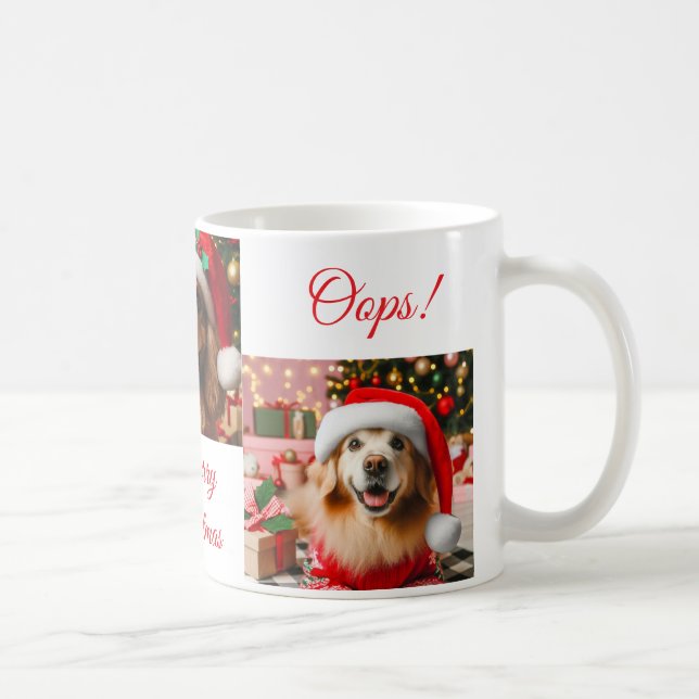 Personlig Jul Hund Muggar/Kaffe mugg (Höger)