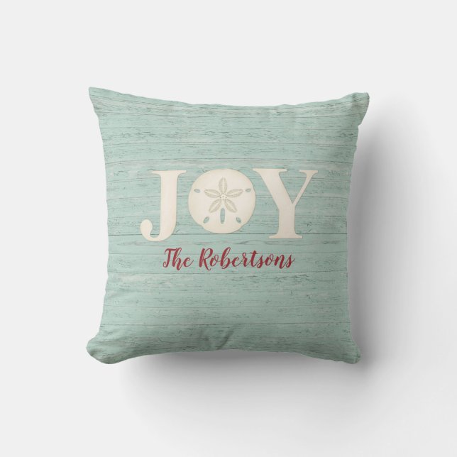 Personlig Jul Joy Lumbar Pillow Kudde (Framsida)