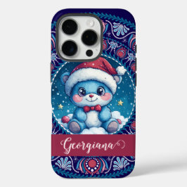 Personlig Jul Kawaii Bear Dot Mandala
