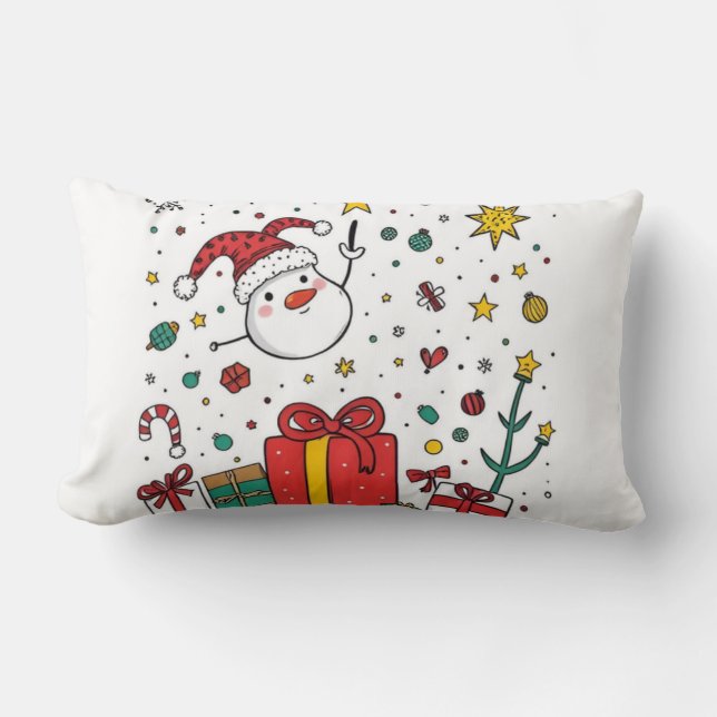 personlig jul lumbarkudde (Framsida)