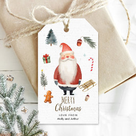 Personlig Jul Märkre med Santa Presentetikett