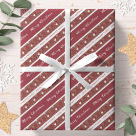Personlig jul med julstjärna botanisk glädje presentpapper