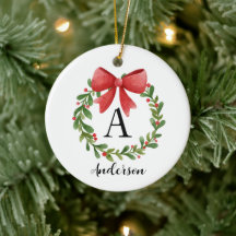 Personlig jul Monogram Ornament