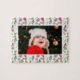 Personlig jul Mönster Photo Gift Pussel