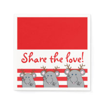 Personlig Jul Napkins " Kärlek"