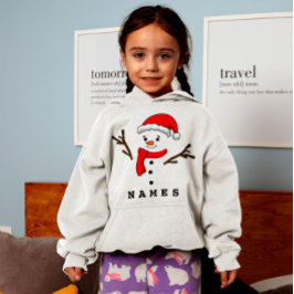 Personlig Jul-nuny Snögubbe Kid Girl T Shirt
