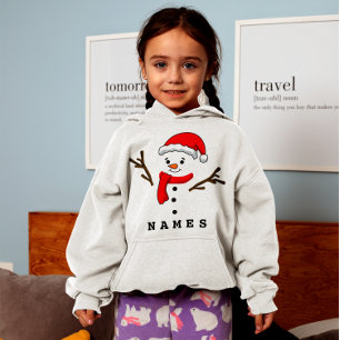 Personlig Jul-nuny Snögubbe Kid Girl T Shirt