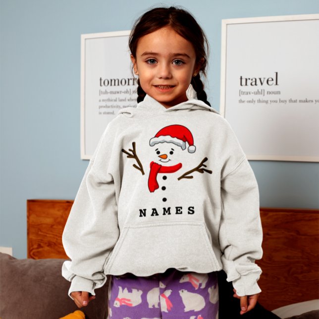 Personlig Jul-nuny Snögubbe Kid Girl T Shirt (Skapare uppladdad)