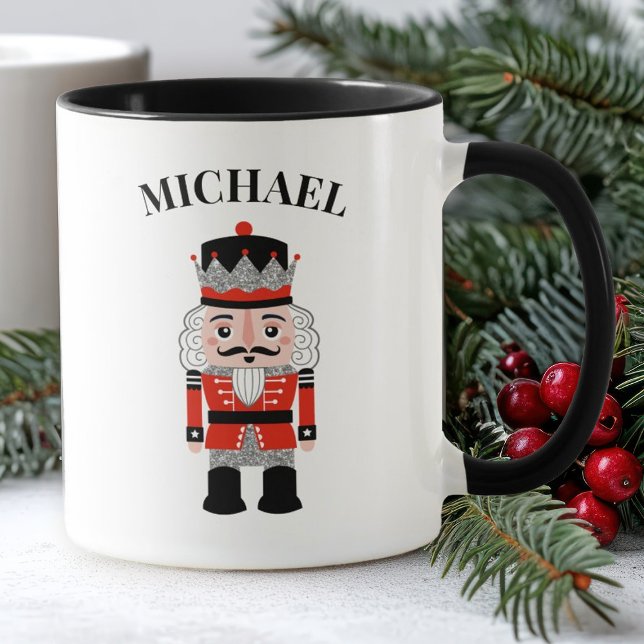 Personlig Jul Nutcracker Mugg (An elegant Christmas nutcracker holiday mug)