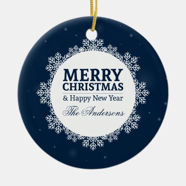 Personlig jul och nyår | Ornament (Framsidan)