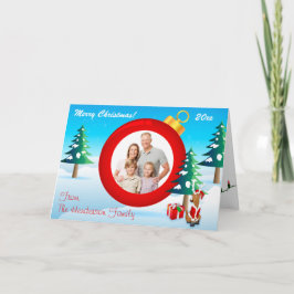 Personlig Jul - Ornament Fotokort 3 Helgkort