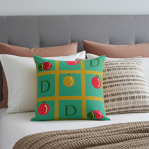 Personlig Jul Ornamental Squares on Grönt