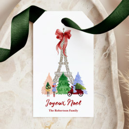Personlig jul på Eiffeltornet i Paris Presentetikett