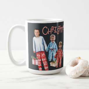 Personlig jul Pajamas Photo Mugg