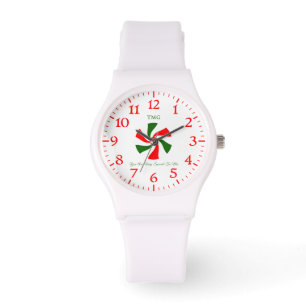 Personlig Jul Peppermint Candy Armbandsur