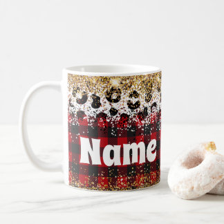 Personlig Jul Play Glitter Coffee Mugg