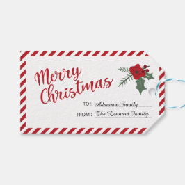 Personlig jul presentetikett