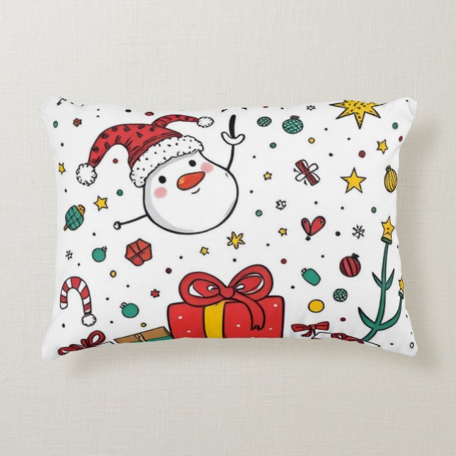 personlig jul prydnadskudde (Framsidan)