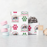 Personlig jul Puppy Tass Helgdag Photo Presentpapper<br><div class="desc">Personlig Julpuppy Tass Helgdag Photo Wrapping Papper</div>