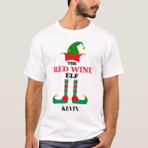 Personlig jul Röda Vin Elf
