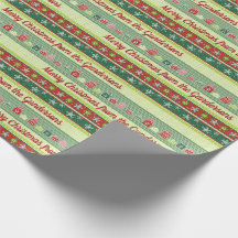 Personlig Jul Rosett band Wrapping Papper