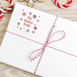 Personlig Jul Snowflake Stämpel