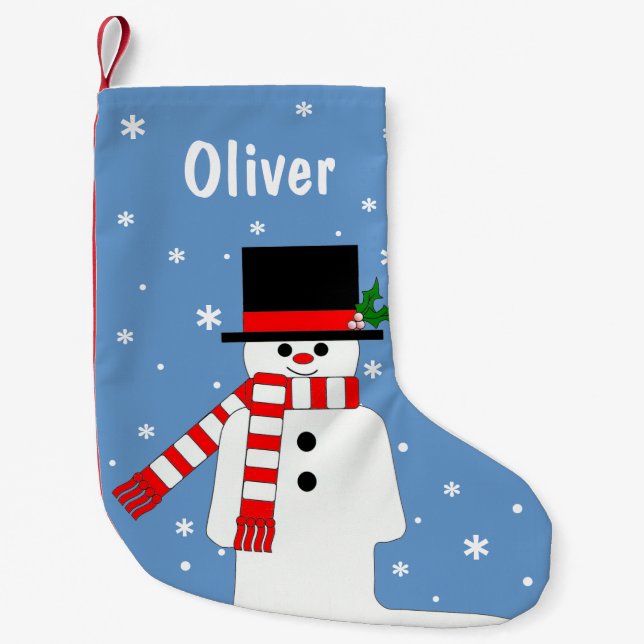 Personlig Jul Stocking for Oliver Liten Julstrumpa (Framsidan)