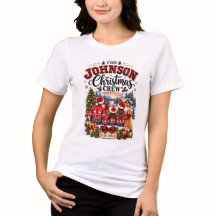 Personlig jul-T-shirt för familjen