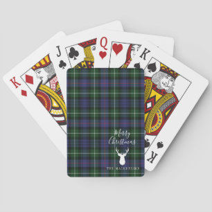 Personlig jul Tartan Klan MacKenzie Play Casinokort